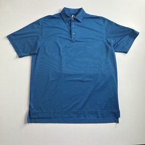 FootJoy FJ Polo Shirt Mens Size Medium‎ Short Sleeve Golf Logo Performance ￼